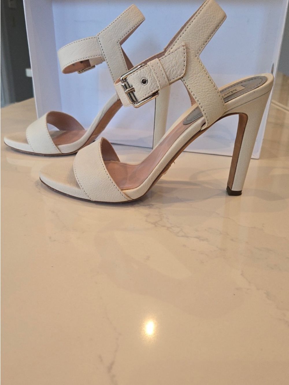 MaxMara Leather Ankle Strap Sandals